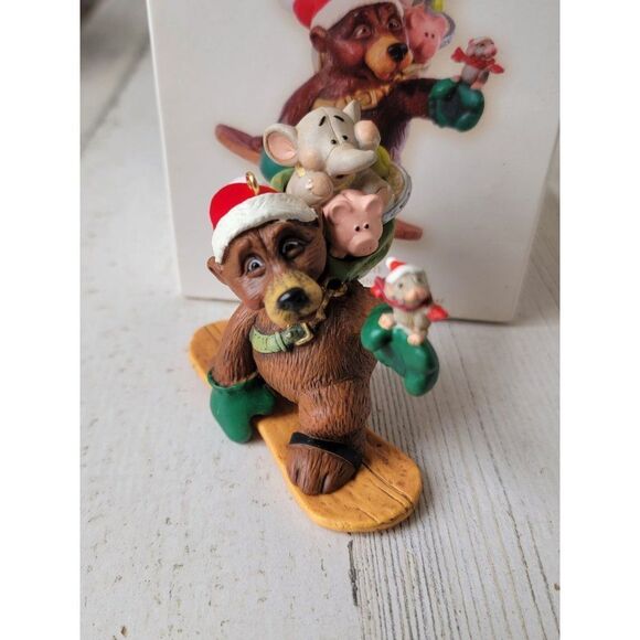 Hallmark up for fun Nick and Christopher 2008 ornament Xmas snowboard - Picture 1 of 6